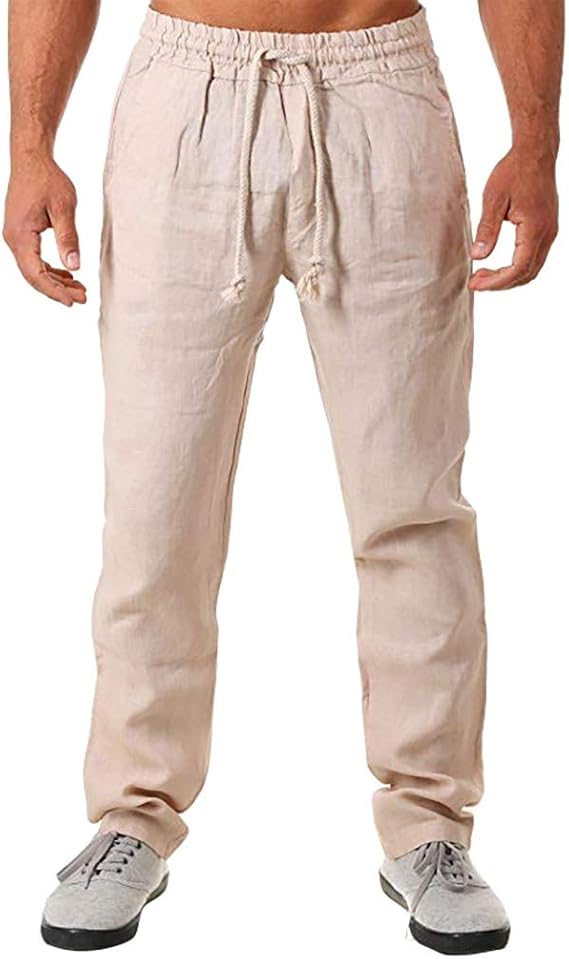 Amazon サルエルパンツ ズボン メンズ 麻パンツ ゆったりロングカジュアル リネン 夏ズボン リネン ワイドパンツ カジュアルパンツ 夏服 ロングパンツ ズボン ストレート 無地 涼しい 男性 通気性 大きいサイズ 部屋着 リラックス スポーツ 対応 おしゃれ ロング