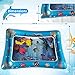 BOMPOW Baby Inflatable Tummy Time Water Play Mat Infants Toddlers Perfect Fun time Play Activity Mat for Your Baby Stimulation Growth Skill (Oblong)