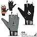 Rebz Wheelchair Full Thumb Fingerless Gloves Ideal Choice for Active Lifestyle Wheelchair Gloves for Men Non Slip Grip to Boost Mobility Breathable Wheelchair Gloves for Intense Sports- Racing