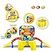SainSmart Jr. Kids Tool Set Pretend Engineer with Realistic Sound and Traffic Lights, Educational Smart Wheels Race Park with Container Chair