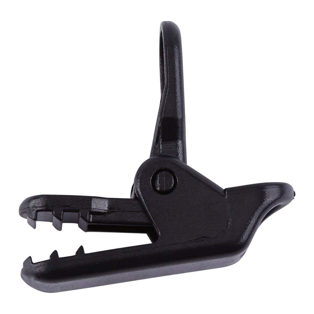 Atyhao Tent Snap, 20pcs/Bag Trap Clips Jaw Tent Buttons Camping Clamp Clips for Outdoor Tightening Black