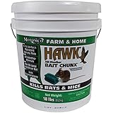 MOTOMCO Hawk Mouse and Rat Bait Chunx/Pail, 18-Pound