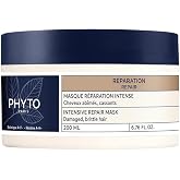 PHYTO PARIS REPAIR Intensive Restructuring Mask, Vegan, Silicone Free, Restores and Strengthens Damaged Hair and Brittle Hair Fibers, 6.76 fl.oz.