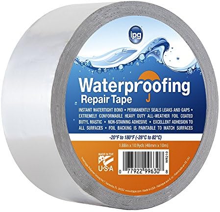 Intertape WR210 Silver Waterproofing Repair Tape, 17 mil, 1.88" x 10 yd