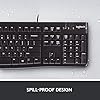 Logitech MK120 Wired Keyboard and Mouse Combo for Windows, Optical Wired Mouse, Full-Size Keyboard, USB Plug-and-Play…