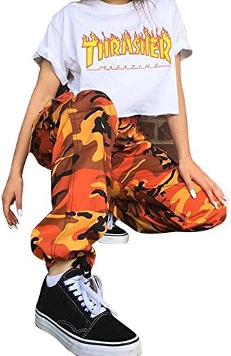 TnaIolr Women Jeans Sports Camo Cargo Pants Outdoor Casual Camouflage Trousers