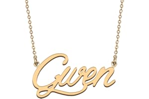 HUAN XUN Personalized Jewelry Custom Initial Pendant Custom Name Necklaces for Women Womens