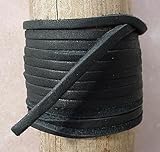 Lace Lacing Leather Topgrain Black 12 Feet 2 Pieces