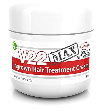 V22 Max Ingrown Hair Treatment Cream Double Strength Paraben And
