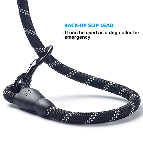 ladoogo 2 Pack 5 FT Heavy Duty Dog Leash with Comfortable Padded Handle