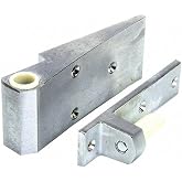 Kason 1256 Pacesetter Hinge, Textured Panel, Brushed Chrome, 11256000004