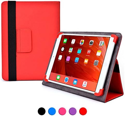 Asus Transformer Pad TF103C/TF300T/TF300TG/TF303K case, COOPER INFINITE ELITE Protective Rugged Shockproof Carrying Universal Portfolio Case Cover Folio Holder with Built-in Stand (Red)