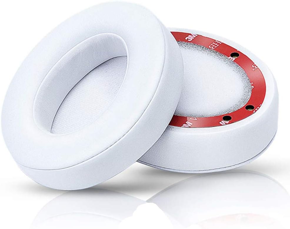 Miayaya Replacement Ear Pads Cushions For Beats Studio 2.0 Wired/Wireless B0500 B0501 Headphone & Beats Studio 3.0 Headphone Ear Cup Earmuffs Earpads (White)
