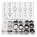 Baban 300 Pcs C-Clips Snap Ring Shop Assortment Black Washer Hardware Circlip Retaining Ring Set For Industrial Fasteners 18 Sizes