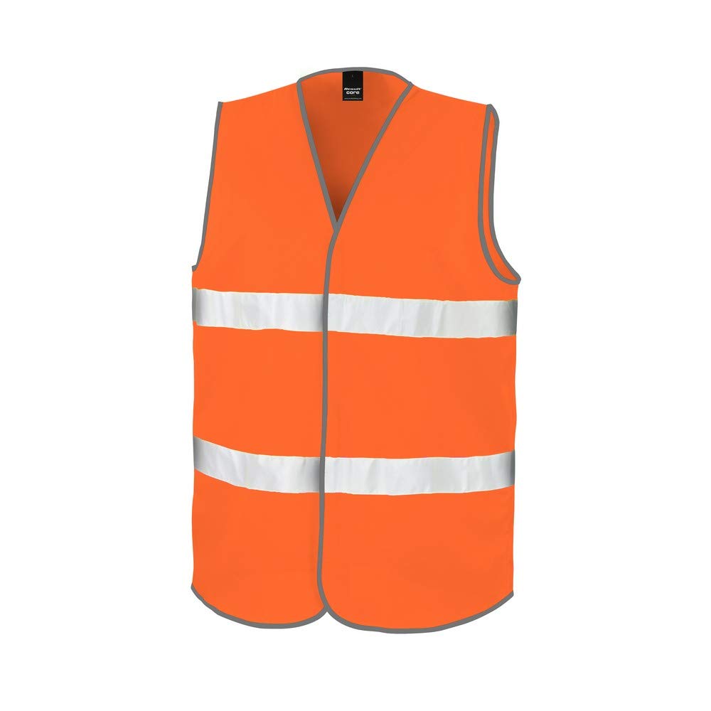 Result Safe-Guard Hi Vis Motorists Vest, Fluoresent Orange, S/M. R200X