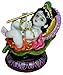 Baby Krishna on Leaf Statue 3.25