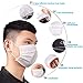TecUnite 100 Pack Disposable Face Masks Breathable Dust Filter Masks Mouth Cover Masks with Elastic Ear Loop (Multi-Colors A)