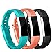 iGK Replacement Bands Compatible for Fitbit Alta and Fitbit Alta HR, Newest Adjustable Sport Strap Smartwatch Fitness Wristbands Black Coral Teal Small