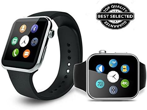 You Gadget 4G+ Compatible GT08 SIM Smartwatch with Memory Card Support and Hidden Camera for Intex Aqua (Silver)