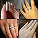 THREE KEYS JEWELRY 4mm 6mm 8mm White Ceramic Wedding Ring with Hawaiian Koa Wood Inlay Men's Wedding Band Engagement Ring