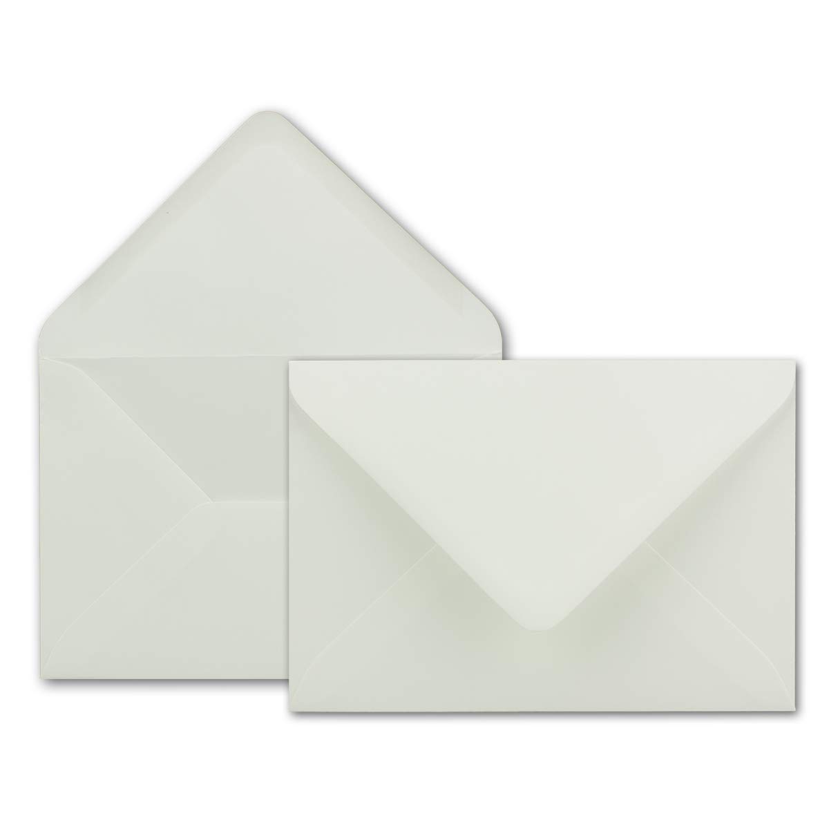 Neuser FarbenFroh 80g/m², B6 envelopes, 175 x 125 mm, Wet Sealing Gesamtparent 25 Umschläge off-white