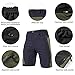 TOMSHOO Men's Baggy Cycling Shorts Breathable Loose-Fit Mountain Bike Shorts Outdoor Sports MTB Cycling Running Half Pants