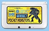 Pokemon 3DS XL GENESECT Hard Cover Faceplate Protector Skin Nintendo XY Black White
