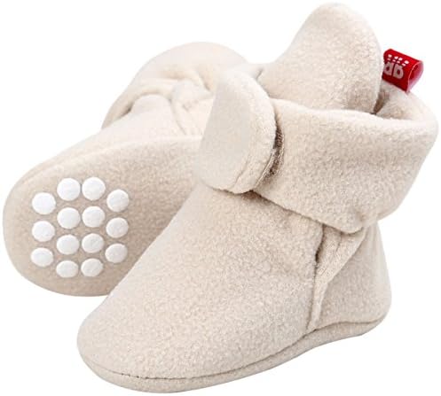 Baby Cozy Fleece Booties Socks Infant Toddler with Non Skid Bottom Booty