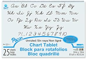 PACON CORPORATION CHART TABLET 24X16 UNRULED 25 CT (Set of 3)