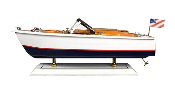 Navyline Holz Standmodell - Amerikanisches Motorboot