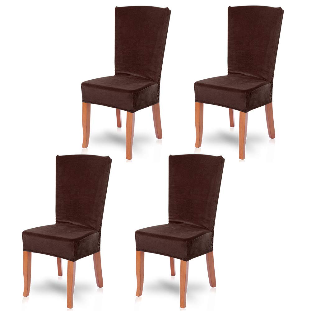 Grigio Medium Coprisedie Con Schienale 2 Pezzi Moderno Elastico Per Coprisedie Sala Da Pranzo Fodere Di Sedie Universale Copertura Protettiva Per Sedie Facile Da Pulire E Di Lunga Durata Decorazioni Per Interni Casa E