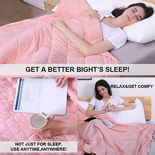 Weighted Blanket Adults with 2 Duvet Covers(3 Pieces,25lbs 60