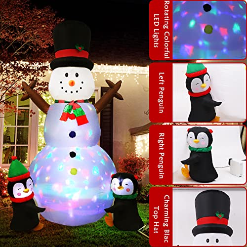 LAIWEN Christmas Inflatables 8ft Christmas Blow Up Yard Decorations