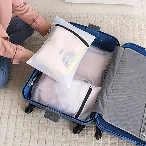 cozihoma Mesh Laundry Bags -8Pcs Lingerie Bags Laundry, Travel Storage Organize, Delicates Laundry Bag for Sock, Bra, Underwear, Garment, Blouse(2 Extra-Large &2 Large& 2 Medium & 2 Small) - Thumbnail 4
