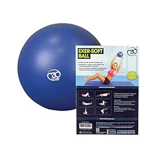 Fitness-Mad-Yoga-or-Pilates-Soft-Exersoft-Ball Fitness Mad Exer-Soft Stability Ball, Soft Pilates Ball, 3 Sizes: 7”, 9” & 12”, Mini Gym Ball for Pilates, Yoga, Core…