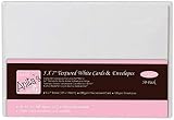 Anita's Plain White Cards & Envelopes 5x7in Pack of 50 240gsm