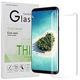 Galaxy S8 Screen Protector,Galaxy S8 Tempered Glass,Creativecase [Case Friendly][Scratch Resistant][3D Curved] HD Clear Glass Screen Protector for Samsung Galaxy S8-Clear