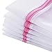 BEWISHOME 6 Pack Mesh Laundry Bags (3 large & 3 medium) - Wash Bag w/ Zipper for Delicates, Lingerie, Bra, Blouse, Hosiery, Stocking, Underwear and Travel FHD01W