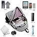Laptop Backpack with USB Charging Port and Headphone Compartment, Fits 12-16 inch laptop and Notebook, Waterproof School Rucksack Business Knapsack Travel Daypack College Bookbag (grey-1)