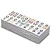 Yellow Mountain Imports Double 12 Dominoes Game Set with Numerals in Black Lacquer Case