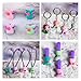 Mermaid Birthday Party Supplies Favors Kit - Total 84 Pcs- Bracelets, Goodie bags, Keychains, Rings, HairClips, Tattoos, Hairbands, Birthday Gifts For Girl Kids Party Accessories - Serves 12