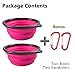 Popetz Collapsible Pet Bowl, Portable Dog Travel Bowls for Small and Medium Dogs and Cats,13 oz (Small, Pink)