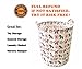 ECOHIP Large Toy Storage Bin Dala Horse Fabric Cubes Kids Laundry Basket Nursery Hamper