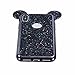 iPhone X Case, Umiko(TM) Lovely Cute Animal 3D Glitter Bling Rhinestone Disney Mickey Mouse Ears Sparkly Diamond Soft TPU Rubber Case with Strap for Apple iPhone X, Black
