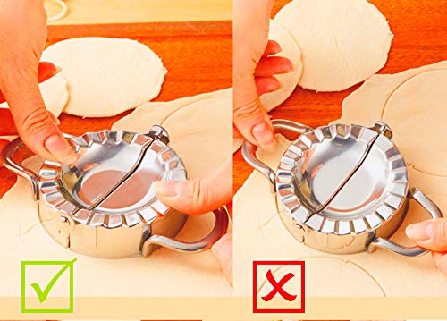 image for Feeke BellaBetty 2 Pcs Dumpling Maker with 3Pcs Cookie Cutters - Dumpl