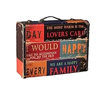 TAESOUW-Home Vintage Style Storage Box Pirate Treasure Chest Storage Box with Handles and Locking Clasps - The Best Gift (40x13x30cm) (Color : Type2, Size : 40x13x30cm)