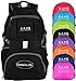 S & P Packable Foldable Folding Travel Sport Beach Backpack (black)