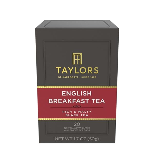 TAYLORS OF HARROGATE ENGLISH BREAKFAST, BLACK TEA, INDIVIDUALLY...