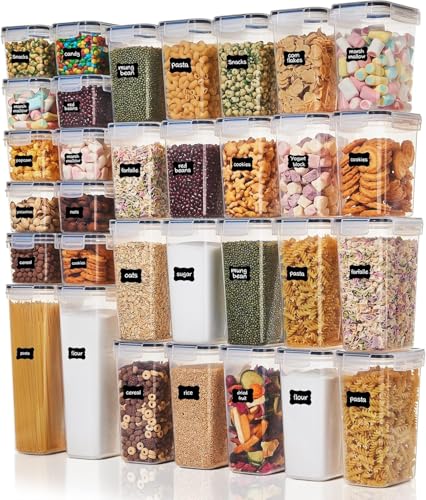 Vtopmart Vorratsdosen mit Deckel Luftdicht, Set mit 32 Vorratsbehälter