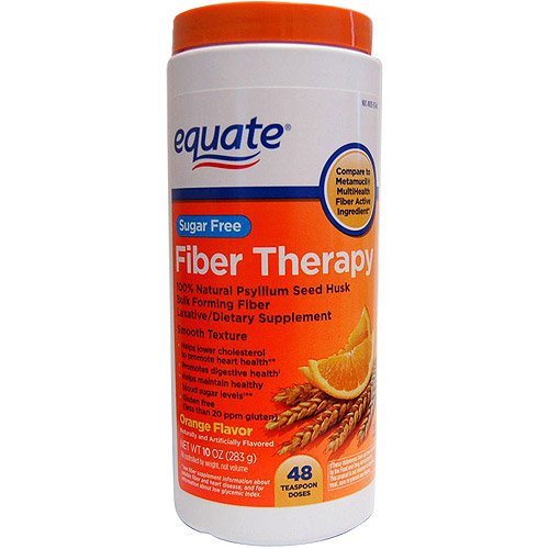Equate - Fiber Therapy, Sugar Free, Smooth Texture, Orange Flavor, Powder, 10.0 oz, 48 Doses (1) Equate - Fiber Therapy, Sugar Free, Smooth Texture, Orange Flavor, Powder, 10.0 oz, 48 Doses (1)